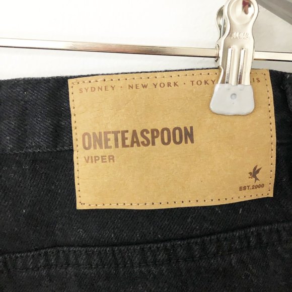 One Teaspoon Viper High Waist Button UP Mini Skirt - Picture 10 of 13